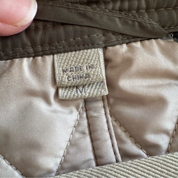 Burberry BRIT Nylon Diamond Quilted Belted & Hooded Parka - Olive - Picture 6 of 16